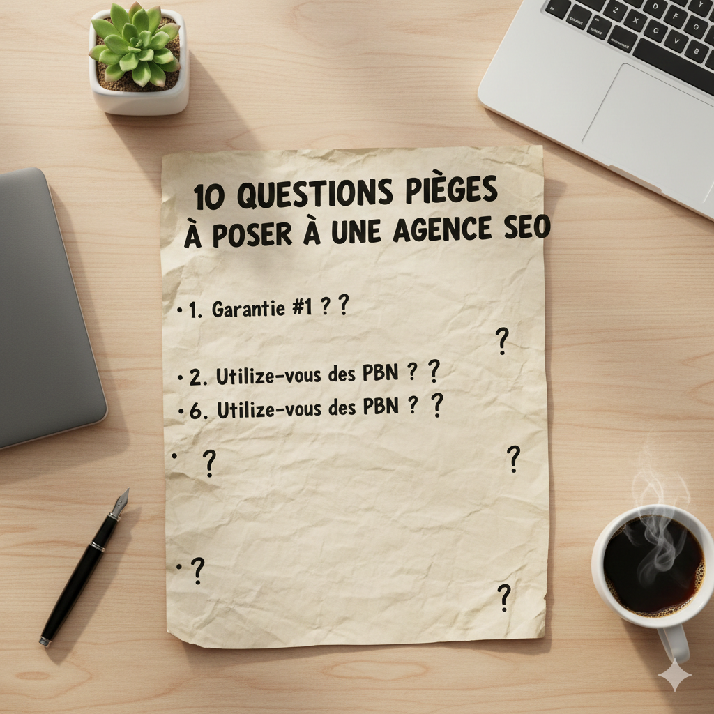10 questions pièges à poser à une agence SEO avant de signer.