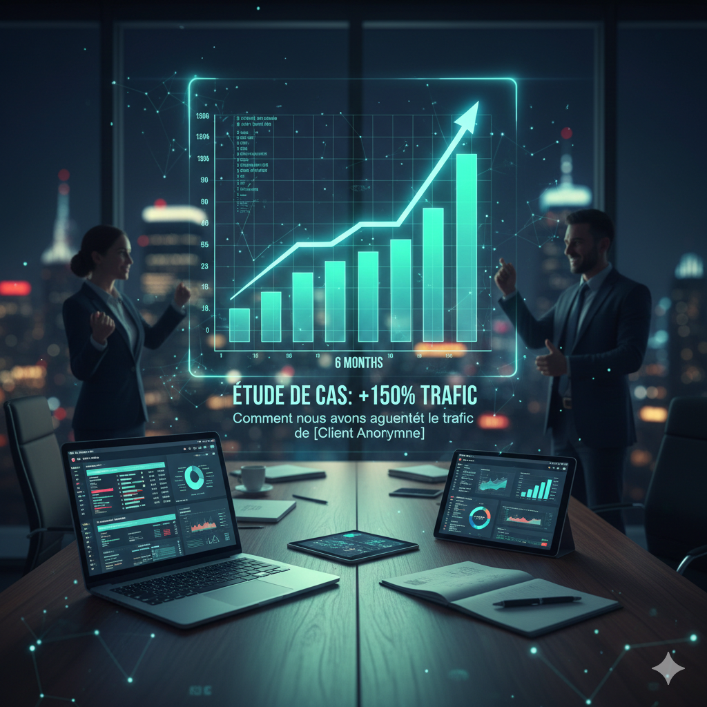 Étude de cas : Comment nous avons augmenté le trafic de [Client Anonyme] de +150% en 6 mois.